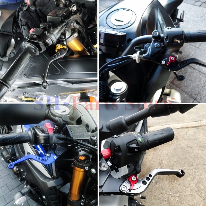 Til yamaha  fz1 fz6 n na ns s  s2 sa r  fz8 fazer  xj6 diversion xsr 700 900 abs motorcykel justerbar cnc korte bremse koblingsgreb