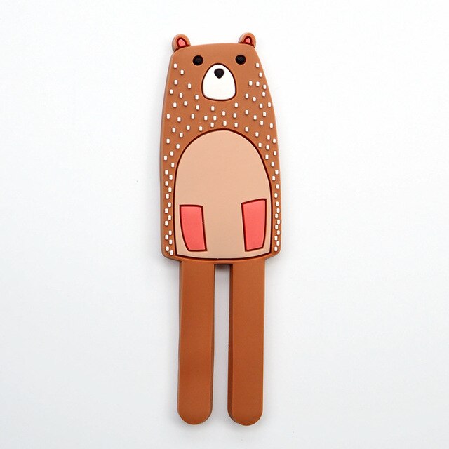 Cartoon Dier Multifunctionele Haken Koelkast Hergebruikt Gebruik Haak Kan Gewassen Muur Houder Verwijderbare Naadloze Steken 3D Haak Thuis decor: D