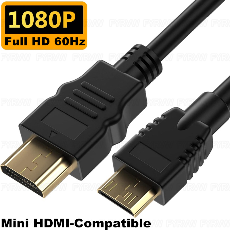 Mini Cable compatible con HDMI bidireccional 4K 60Hz para videocámara Hero Raspberry Pi, proyector HDTV, cámara, Mini Cable Compatible con HDMI: Azul / 5 m