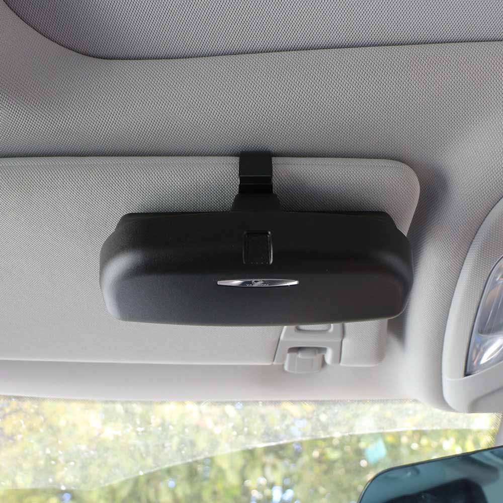 Auto Styling Glazen Houder Case Box Voor Suzuki Swift Jimny Sx4 Grand Vitara S-Cross Auto Zonnebril Houder Opslag case Box: Single Buckle Black
