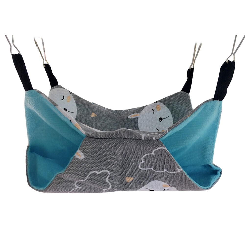 Hamac pour animaux de compagnie, lit-balançoire, nid, Double couche, toile, Chinchillas furets, HY99: Grizzly 34cmx34cm
