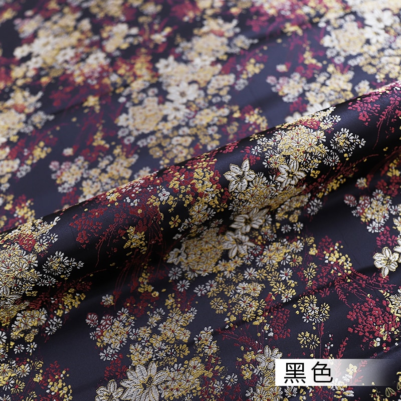 Brokade satin stof bredde 114cm smukke kjole stof materiale til fremstilling af cheongsam og kimono