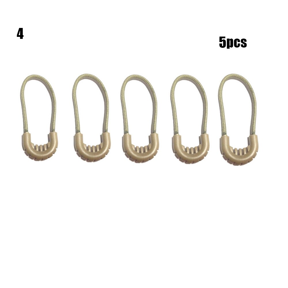 Clothing Bags Clip Buckle Suitcase Tent Backpack Ends Lock Zips Cord Rope Pullers Zip Puller Replacement Zipper Pull: -5pcs style 4
