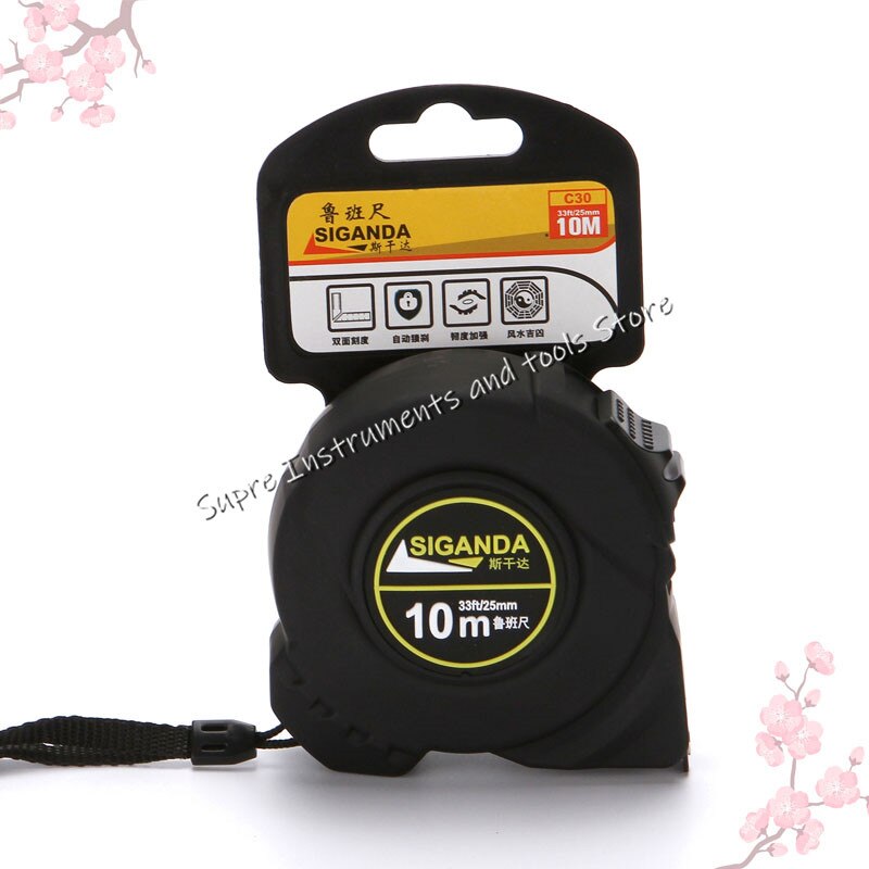 Wysoka precyzja 10 metr feng shui taśma linijka Lu zakaz taśma linijka Feng Shui władca drewna linijka podwójnie z jednostronnym nadrukiem