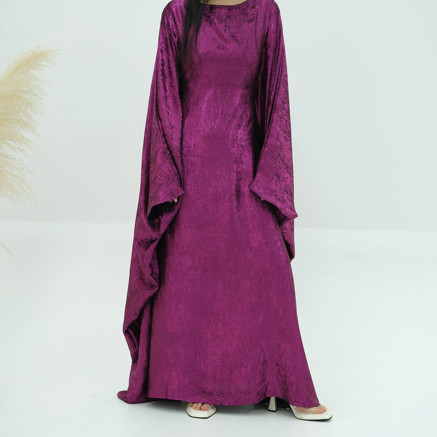 2025 luxo dubai abayas para mulheres vestido muçulmano brilhante djellaba ramadan kaftan jalabiya árabe robe kebaya caftan marocain femme: S / Multicor