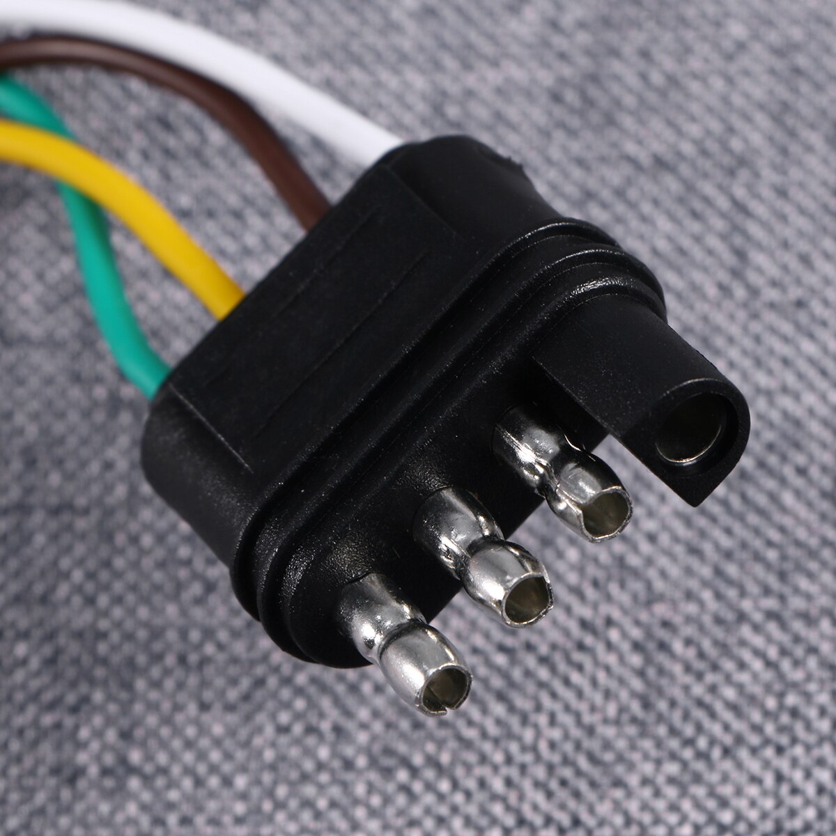 4-Way Flat Connector Plug Socket 4 Wire Flat Extension for Trailer A30