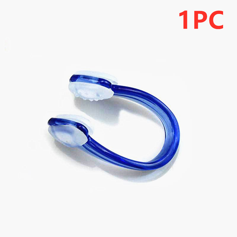 Soft Nose Clip Unisex Silicone Swimming Nose Clips Waterproof Nose Clip for Children Adult Water Sports Accessories: 1PC Blue
