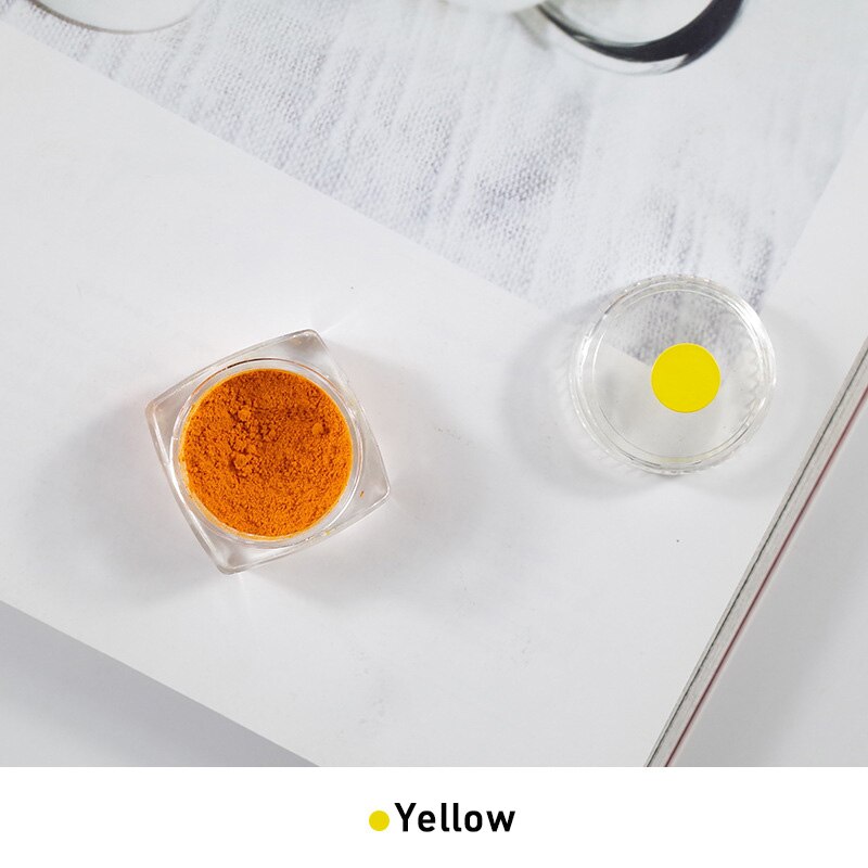 1g diy stearinlysfremstilling af voksfarvestoffer maling stearinfarvestoffer maling til soja vokslys oliefarve farvestoffer farvestoflysfremstilling af lys pigmenter: Gul