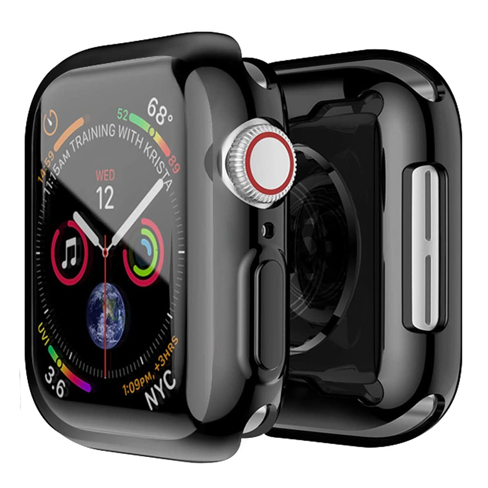 360 Volledige Soft Clear TPU Screen Protector Case Voor Apple Horloge Serie 44 MM 40 MM 42 MM 38 MM Transparante Cover Voor IWatch 6/SE/5/4/3: WHITE / 4-6.9 Inches