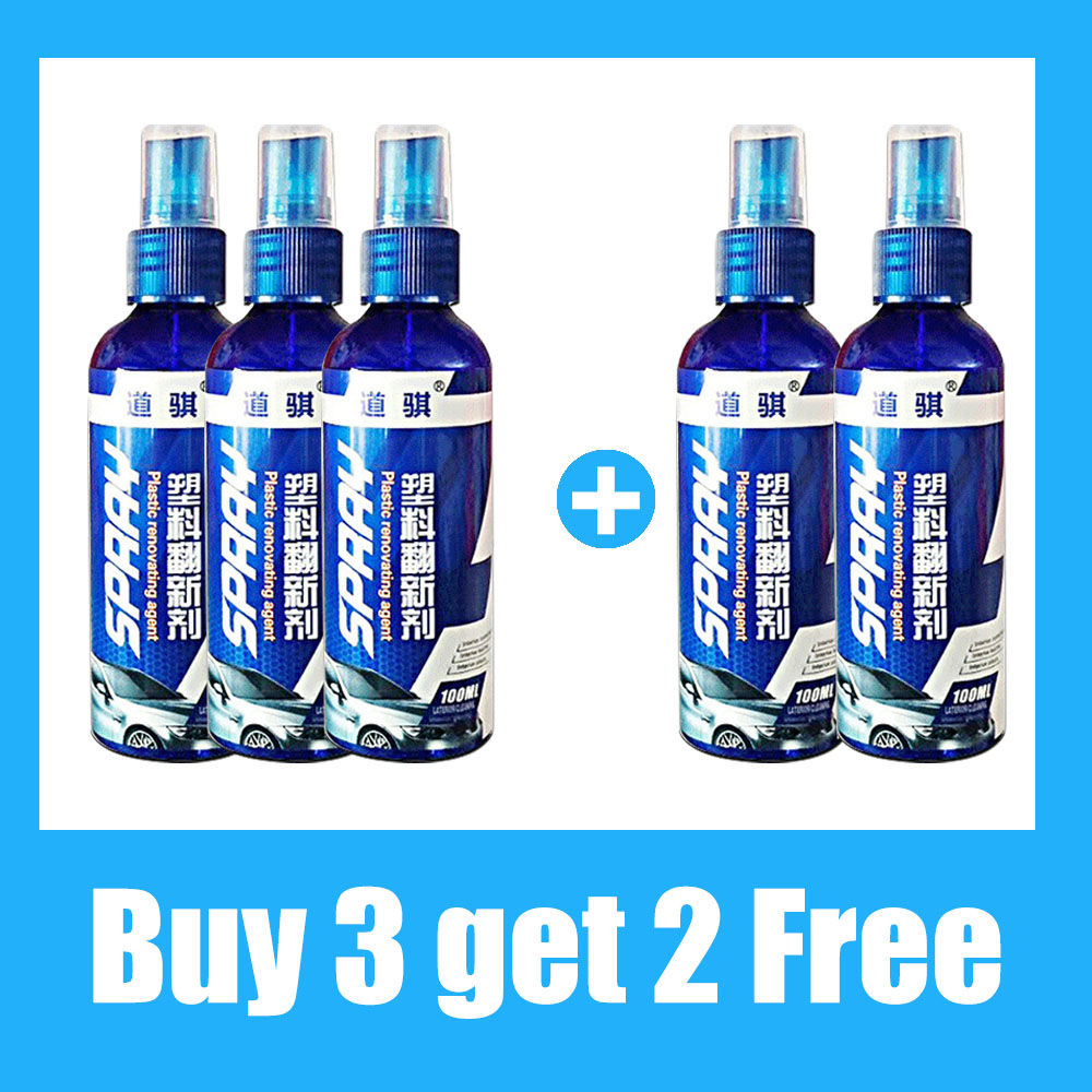 Auto Plastic Restorer Terug naar zwart Glans Autoreinigingsproducten Autopoetsmiddel en reparatie Coating Renovator voor autodetaillering: Black