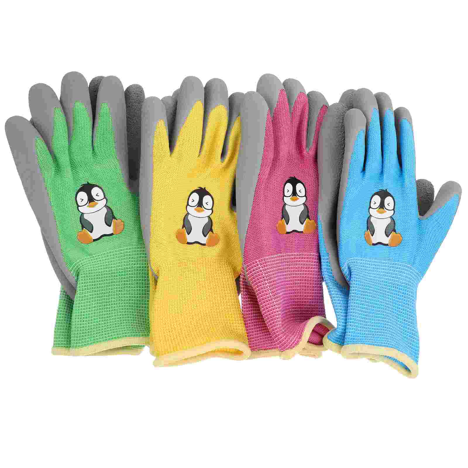 4 Paar das Fäustling Kinderhandschuhe, Gartenarbeit, pannensicher, schwerer Gärtner, Arbeitsschutz, Gartenarbeit