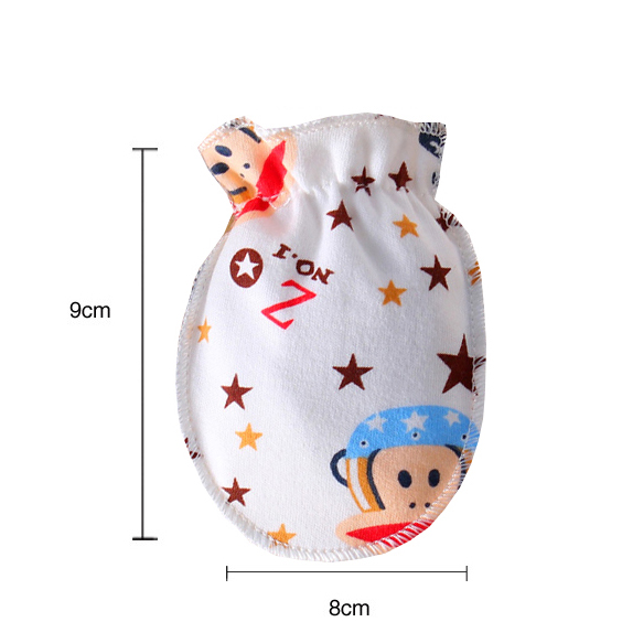 3Pairs/lot baby gloves 0-6 months cartoon cotton baby mittens newborn teething boys girls baby accessories care winter summer