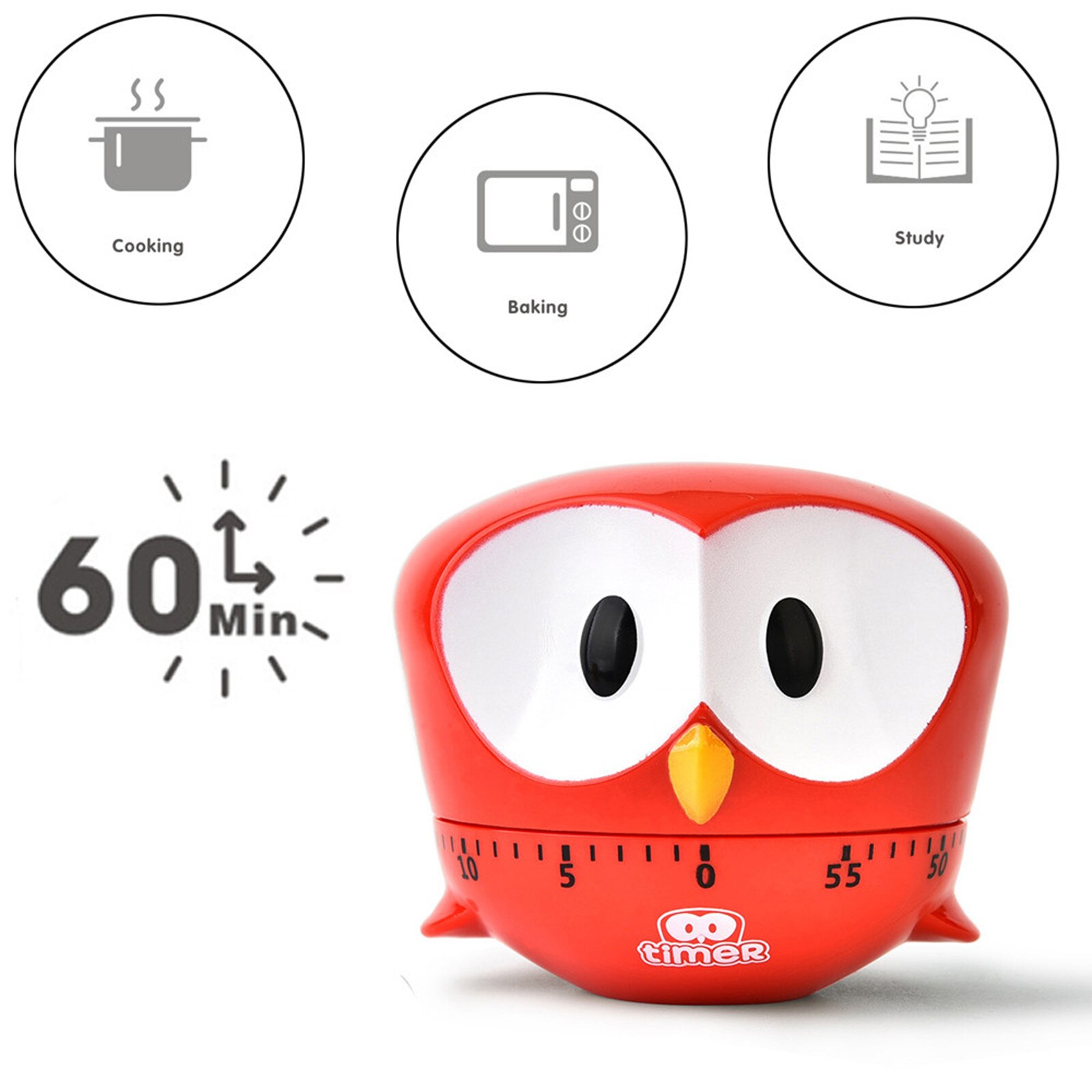 25# Timer Kitchen 60 Minute Cooking Mechanical Home Decoration Home Decoration Kitchen Timers