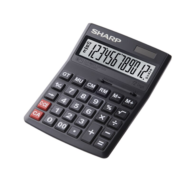 SHARP Genuine CH-G12 Calculator Large Screen Solar Financial Accounting Business Office Computer
