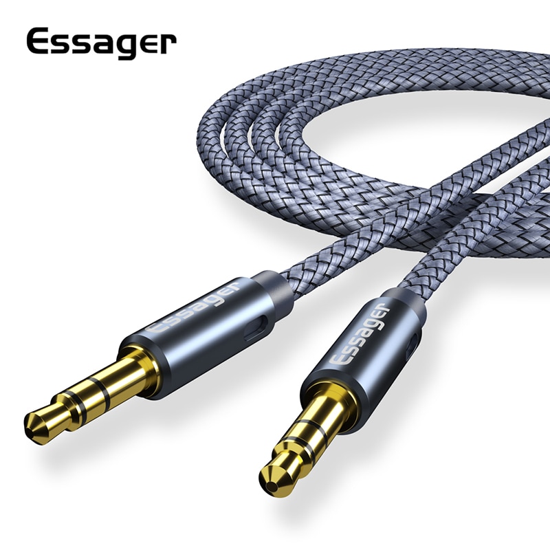 Essager Aux Kabel Luidsprekerkabel 3.5 Mm Jack Audio Kabel Voor Auto Hoofdtelefoon Adapter Jack 3.5 Mm Speaker Kabel Voor microfoon MP3 MP4