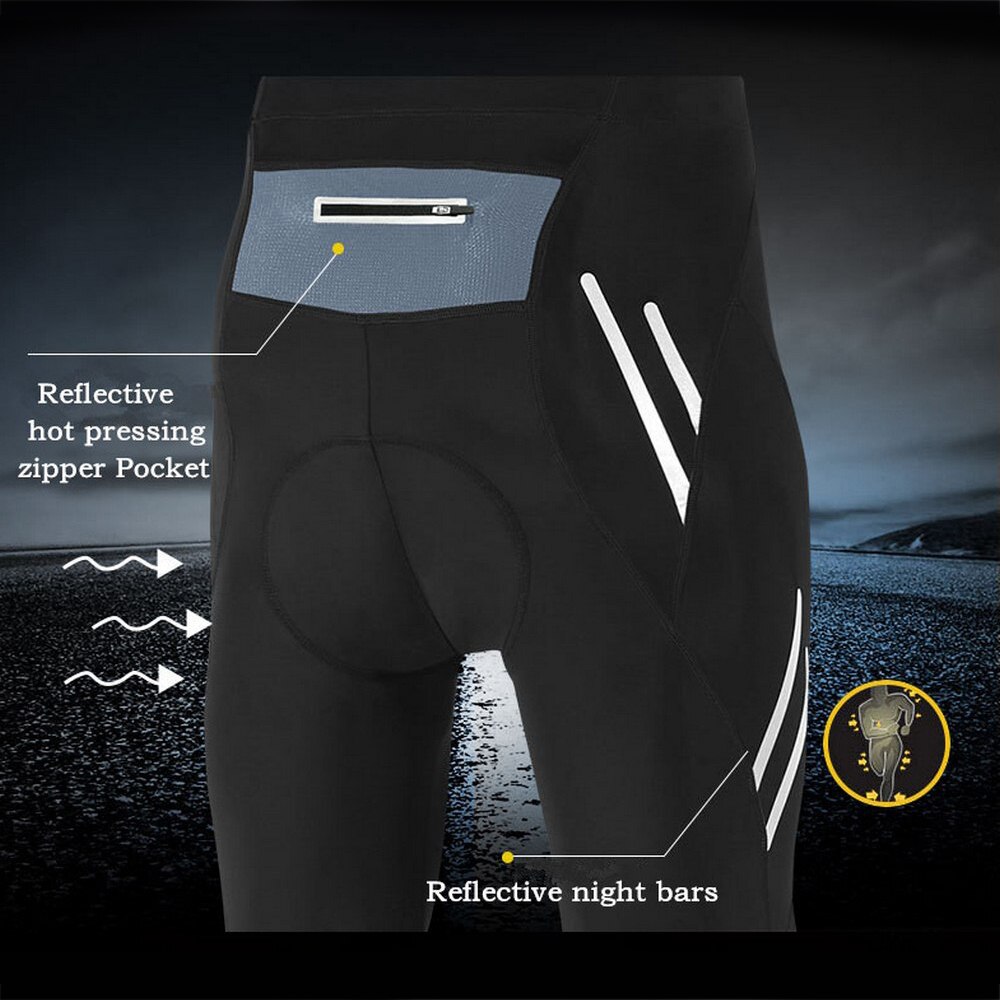 Mannen Fietsen Broek Elastische Fietsen Strakke Broek Kleding Gel Pad Kalf-Lengte Fiets Shorts Mtb Bike Fiets broek 5Xlsize