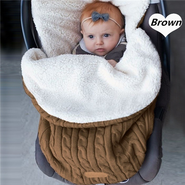 Universele baby voetenzak voering kinderwagen buggy kinderwagen cozy toes autostoel: Koffie