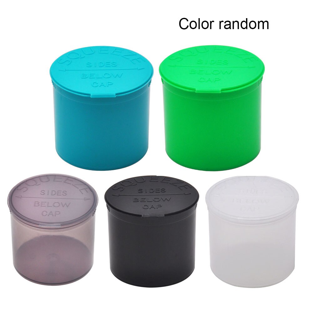 90 Dram Plastic Stroage Stash Jar Pil Fles Case Box Lege Squeeze Pop Fles-Flacon Kruid Doos Acryl Kruid container: Default Title