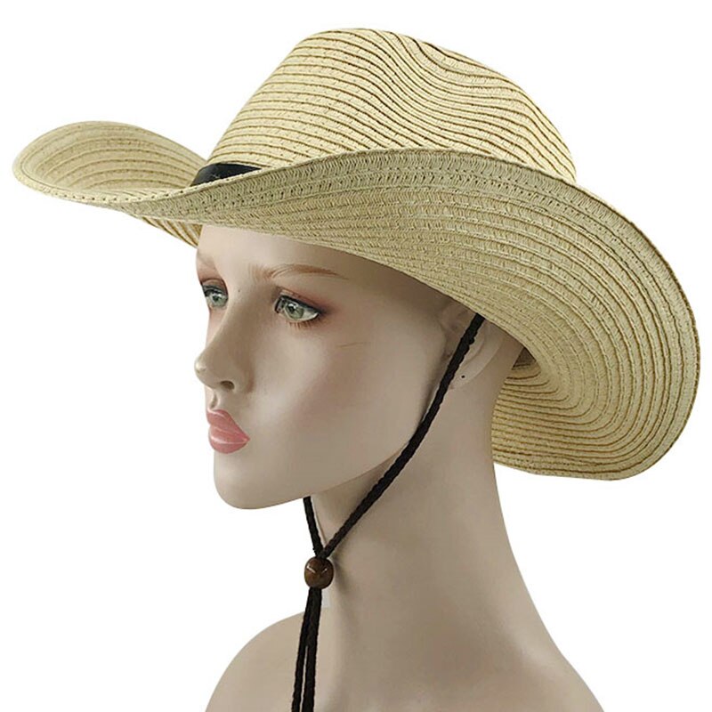Panama hat men jazz hat summer sun hats for women man beach stråhat til mænd uv protection cap chapeau femme: Beige