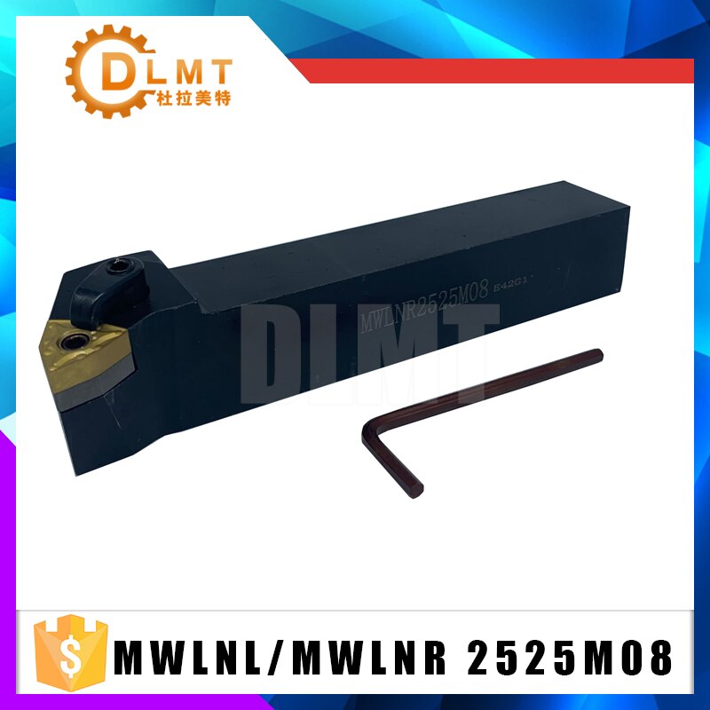 External Grooving Turning Lathe Bar Tool Holder Set MWLNL2525M08 MWLNR2525M08
