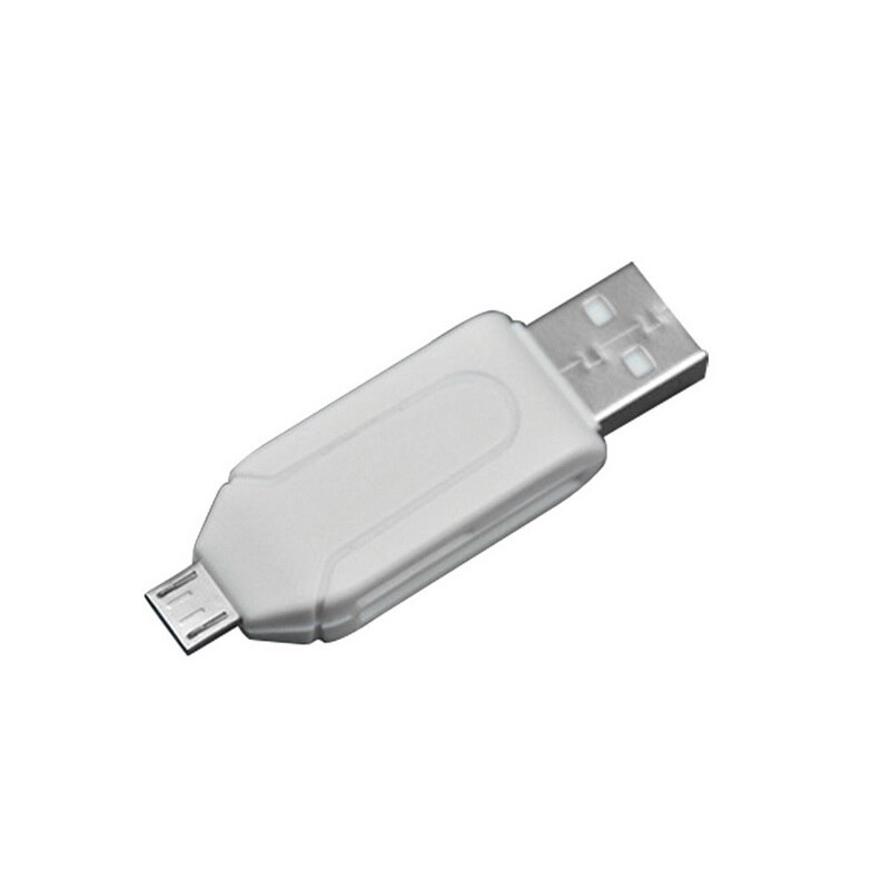Ny 6 färger sd tf kortläsare usb usb 2.0 adapter för pc telefon laptophothot: G263935