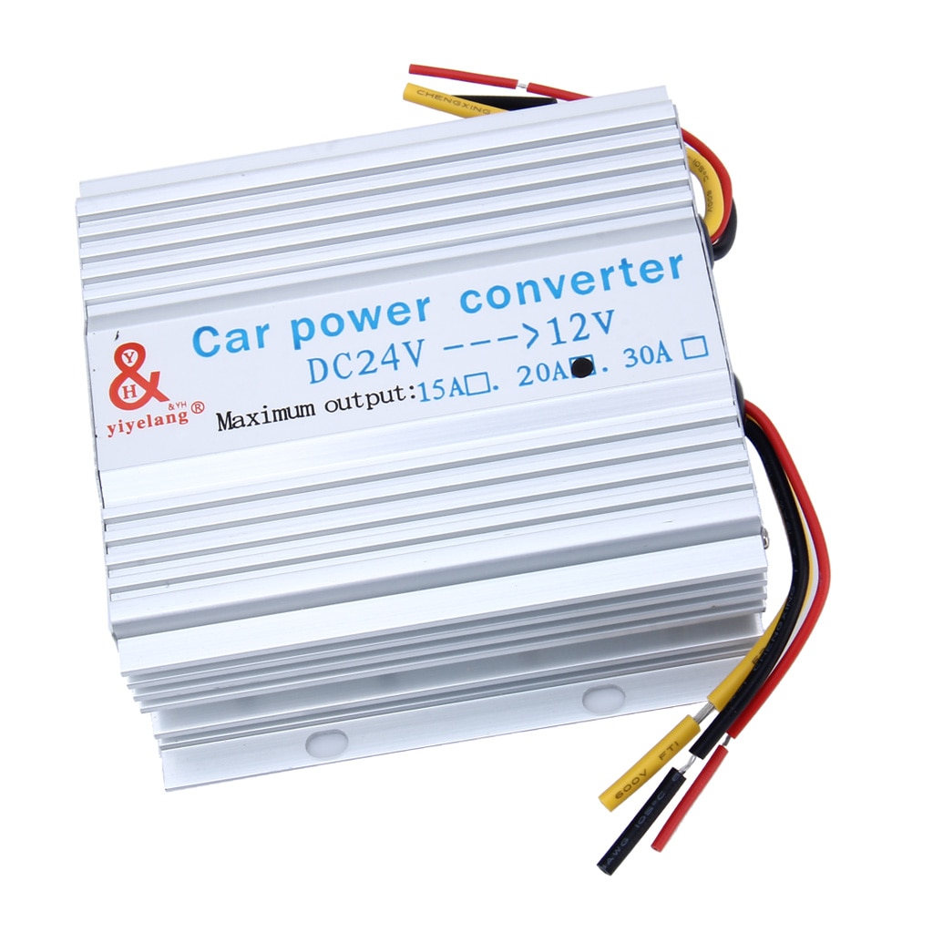 Car Power Supply DC 24V To 12V 20A Converter Step Down Inverter Transformer