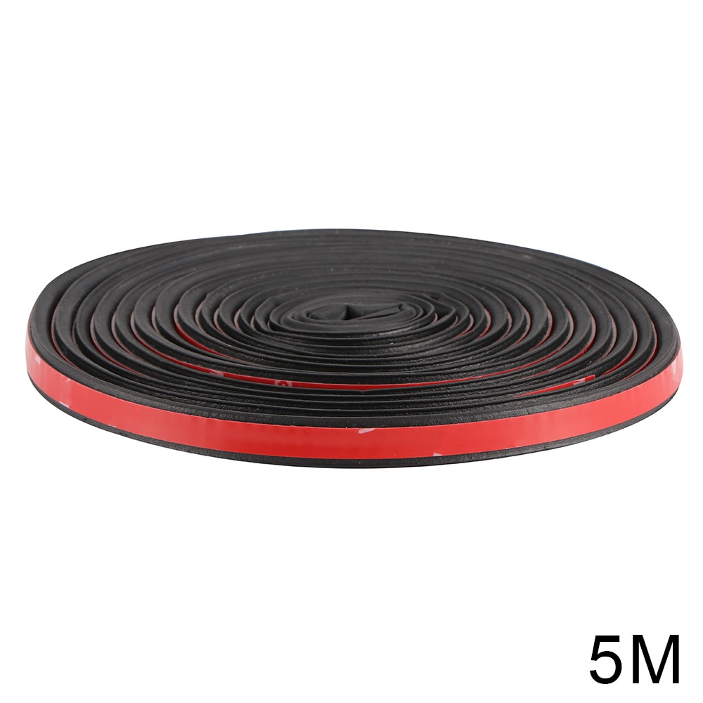 5 m auto-adhésif bande d'étanchéité en caoutchouc voiture porte joint bord garniture isolation phonique pour automobile voiture fenêtre porte moteur couverture