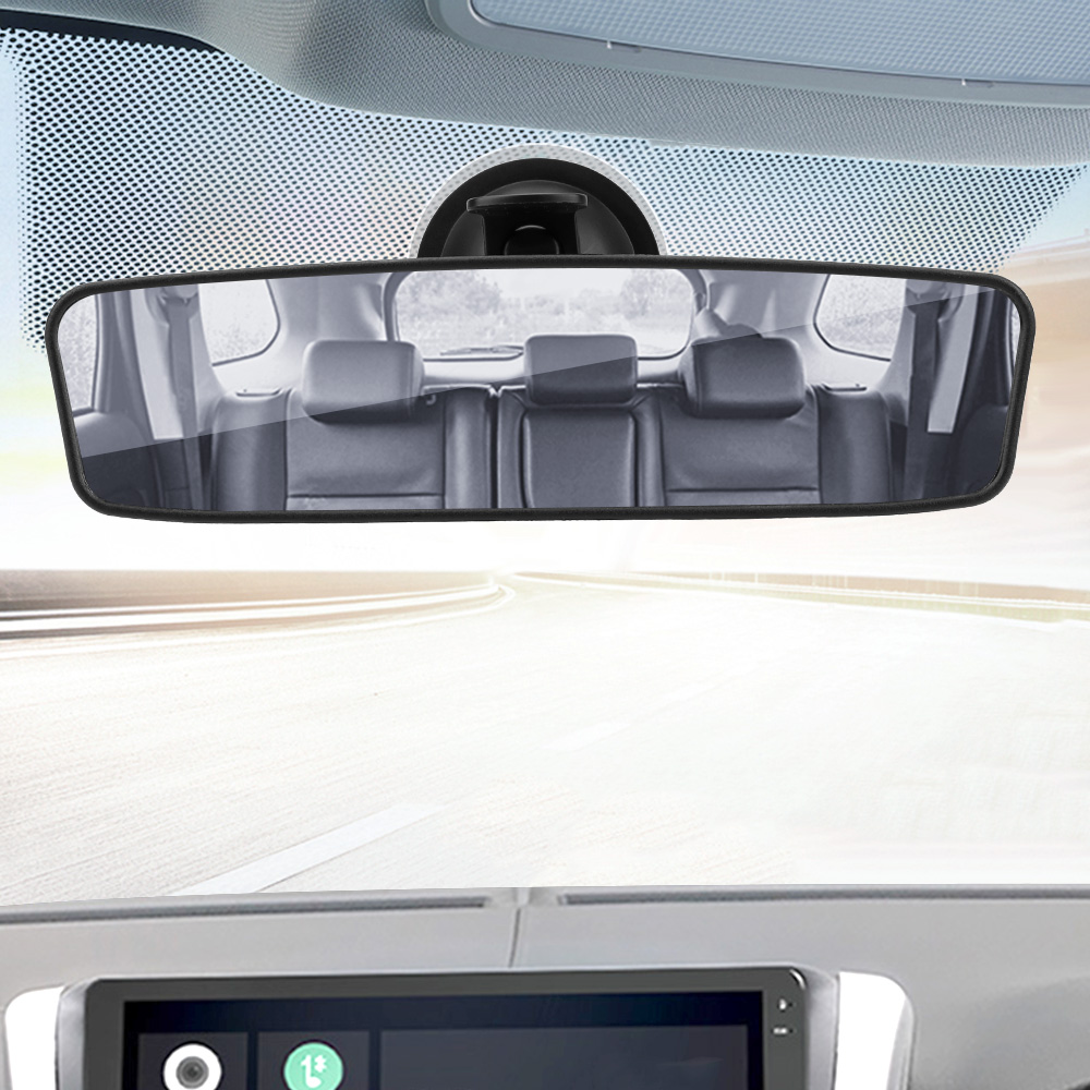 Groothoek Achteruitkijkspiegel Auto-Styling 360 ° Roteert Interieur Achteruitkijkspiegel Universele Achteruitkijkspiegel Verstelbare Zuignap