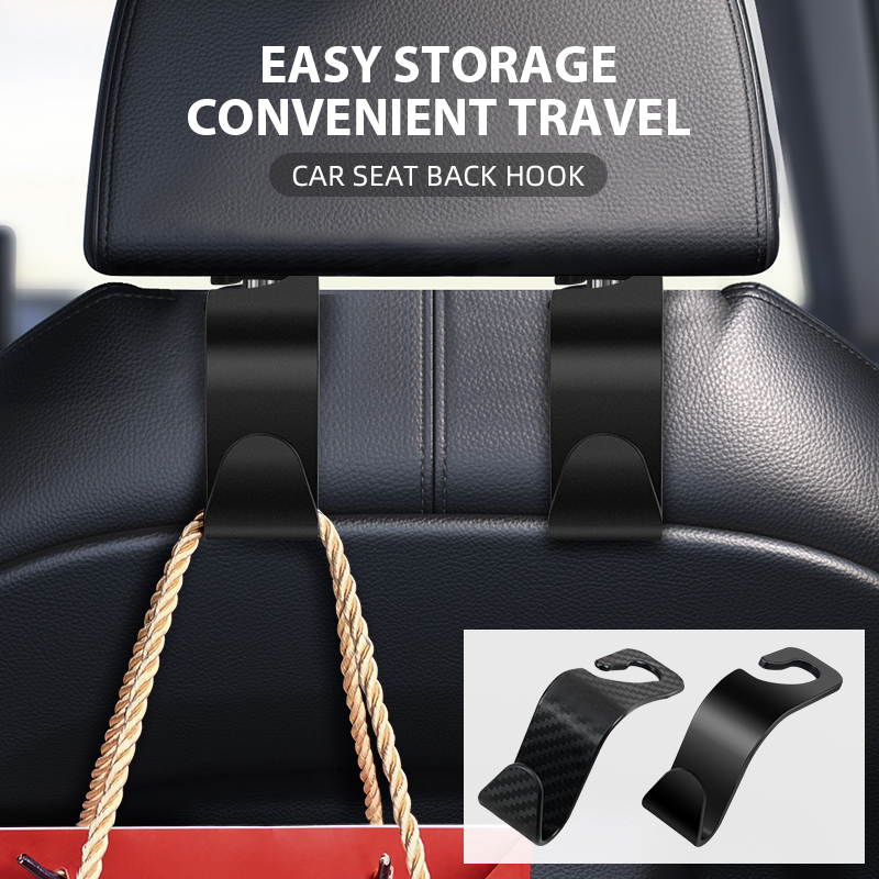 Gancho Universal para reposacabezas de asiento de coche, colgador de almacenamiento, organizador de asiento trasero de vehículo, accesorios de Interior de coche, 1/2/4 Uds.