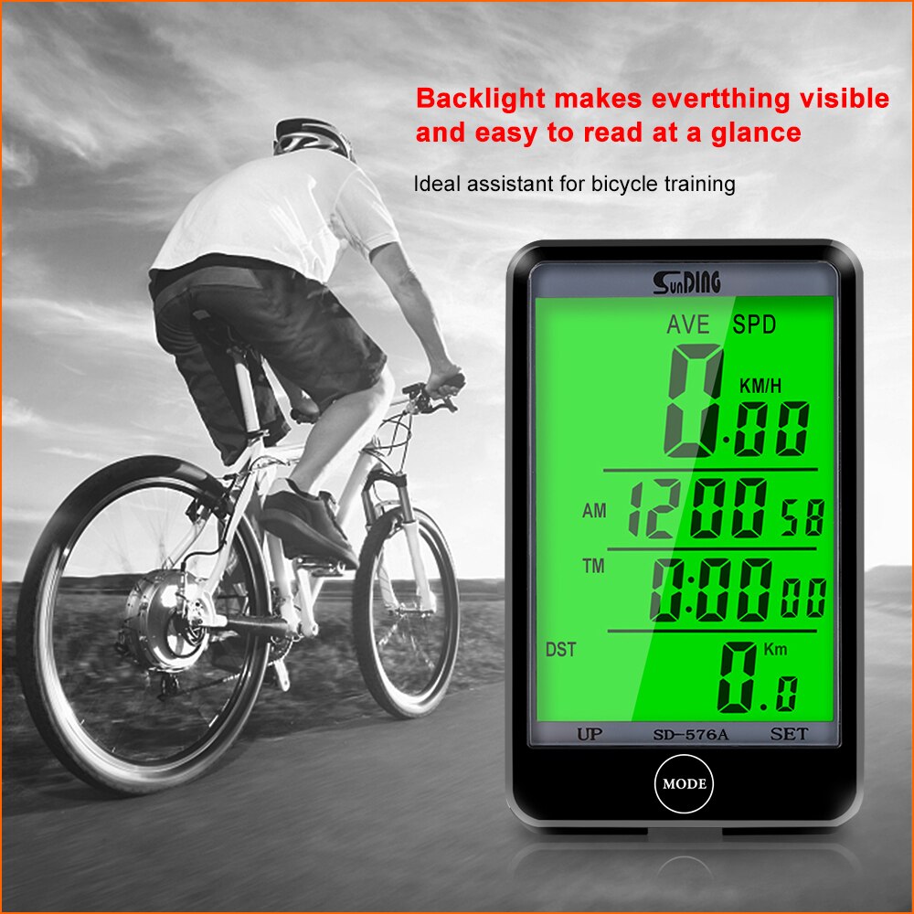 Sunding – compteur de vélo filaire/sans fil, ordinateur de cyclisme, compteur de vitesse, odomètre, chronomètre, étanche