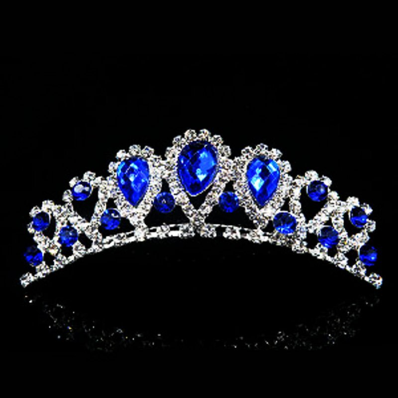 Wedding Nuziale di Cristallo Tiara Corone Principessa Queen Cuore Fasce Del Fiore Accessori Per Capelli Da Sposa per la Sposa monili Dei Capelli: H95JM