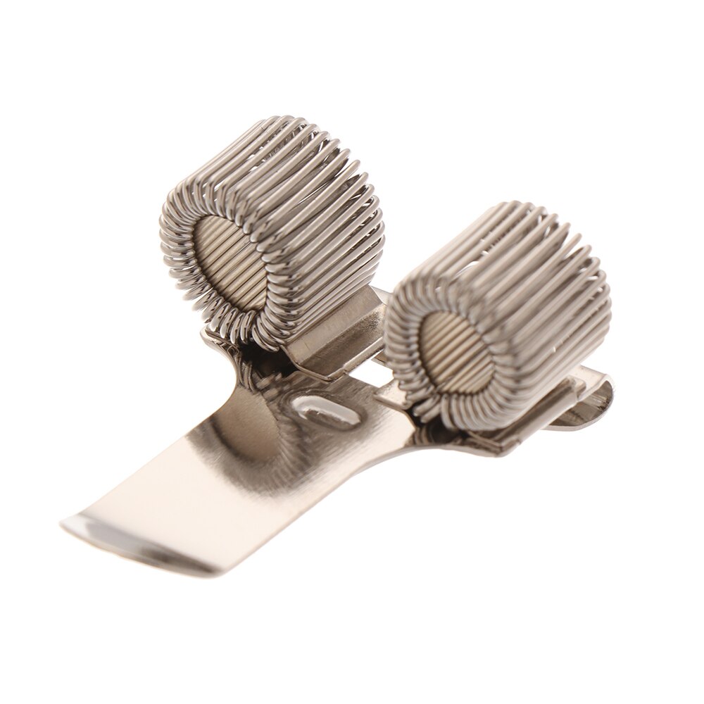 1Pc Lente Pen Clip Enkel/Dubbel/Triple Hole Metalen Elastische Lus Lente Pen Houder Portable Schrijven Briefpapier kantoorbenodigdheden