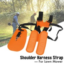 Adjustable Padded Shoulder Harness Strap Garden Brush Cutter Trimmer Strimmer Orange Nylon Strap For STIHL For Husqvarna