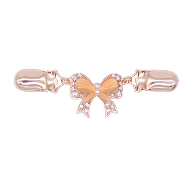 Retro vest trui blouse speld sjaal broche clips overhemdkraag retro eendenclip winter sjaal sluitingen bedel accessoires: Roségoud