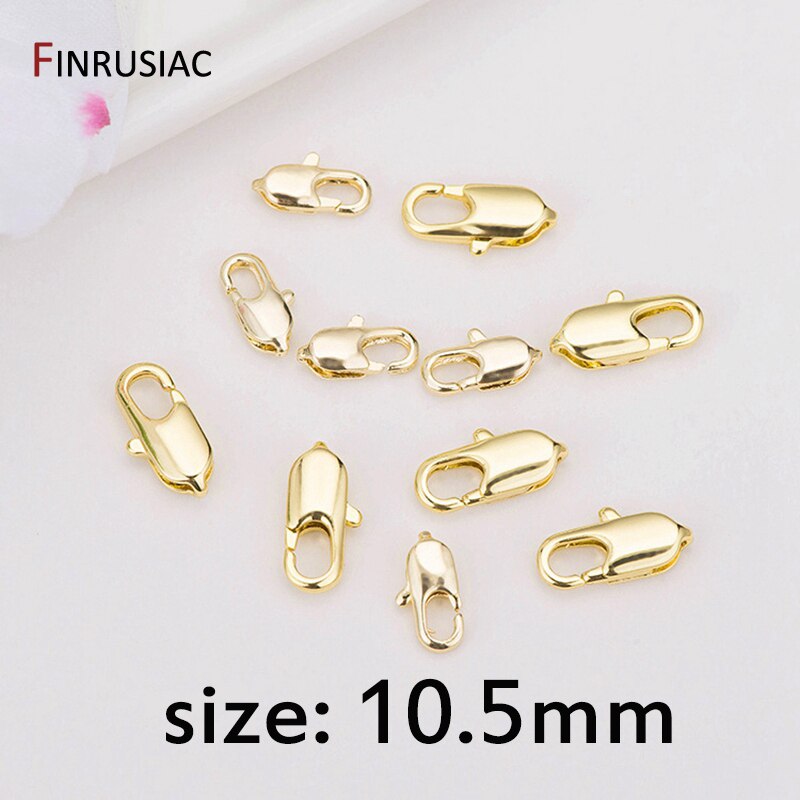 14K Vergulde Karabijn/Lente Sluitingen Voor Sieraden Maken Diy Craft: 14k gold-10.5mm-10pc