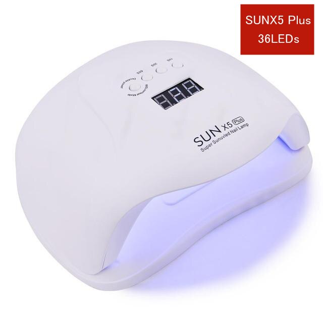 Lámpara UV LED de secado rápido para esmalte de uñas, máquina de manicura con pantalla LCD, herramientas profesionales de belleza de uñas, 36/72/90/114W,: 72W SUN X5 Plus / EU