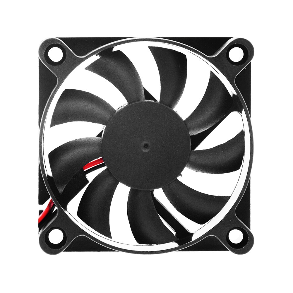 60 x 60 x 12mm 2 ben 12v jævnstrømsventilator computer pc-kasse cpu-kølerhus blæser lav støj cpu kølelegeme køler 4900-6050 rpm