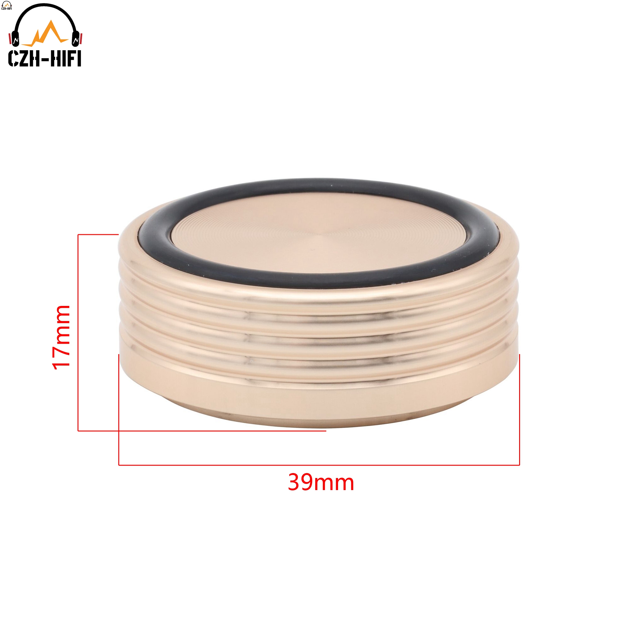 44Mm 39Mm Machinaal Bewerkte Massief Aluminium Luidsprekerisolatie Standaard Basisversterker Cd-Speler Draaitafel Spike Feet Mat Pad Cone Audio Diy: WHITE