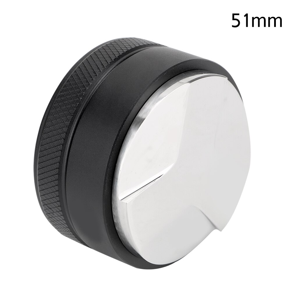 51/53/58mm 304 Acero inoxidable distribuidor de café Gadgets Accesorios de café Espresso Tampers de mano: Black 51mm