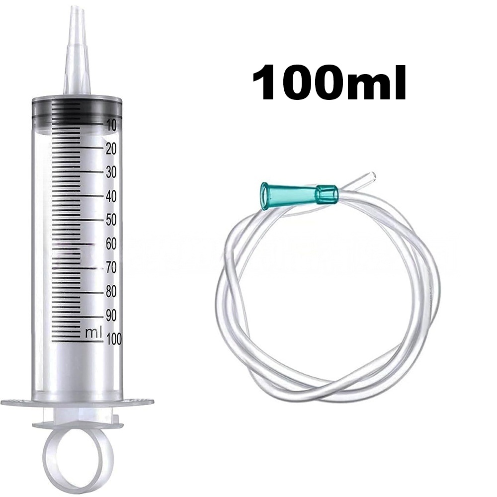 60-550ml Spuit Oliepomp Auto Brandstoftank Vulapparatuur Vloeistof Extractor Met 1m Slang Herbruikbare Naaldcilinder Vloeistofverversing: zwart