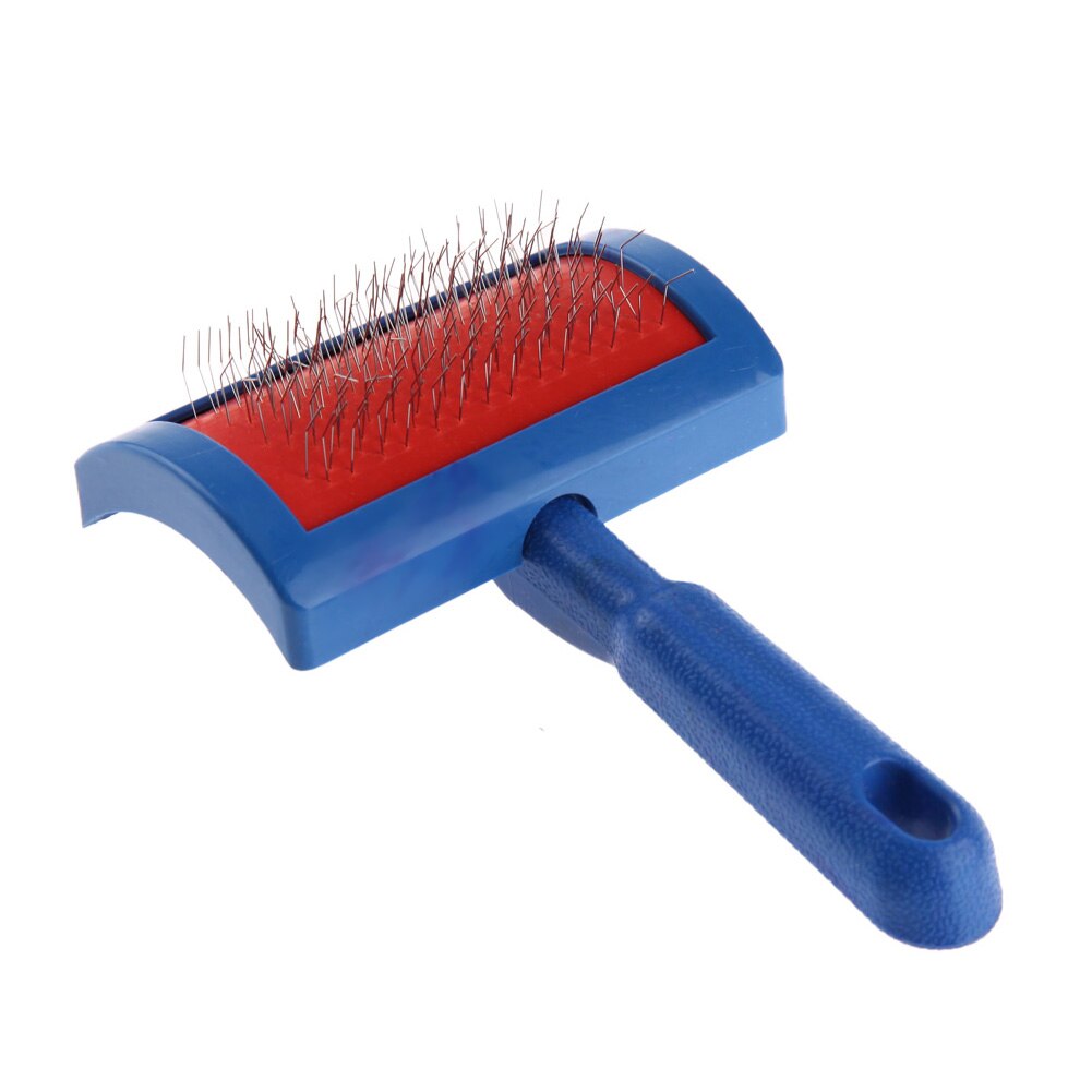 Profissional filhote de cachorro gato cão cabelo grooming slicker cão pente gilling escova de agulha de aço ferramenta limpa azul acessórios para animais estimação: Default Title