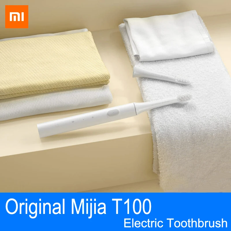 Xiaomi T100 cepillo de dientes eléctrico cabezales Mijia T100 cepillo de dientes de limpieza profunda Oral eléctrico limpieza de dos velocidades
