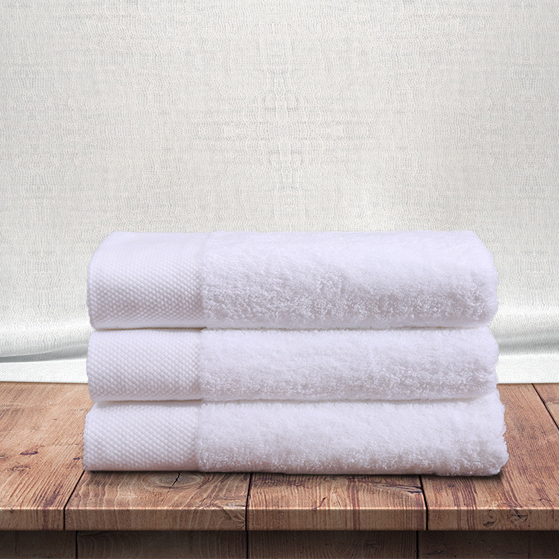 Femstjernet hotel bomuld absorberende stort badehåndklæde bomuld badehåndklæde unisex hvid 800g 160*80cm