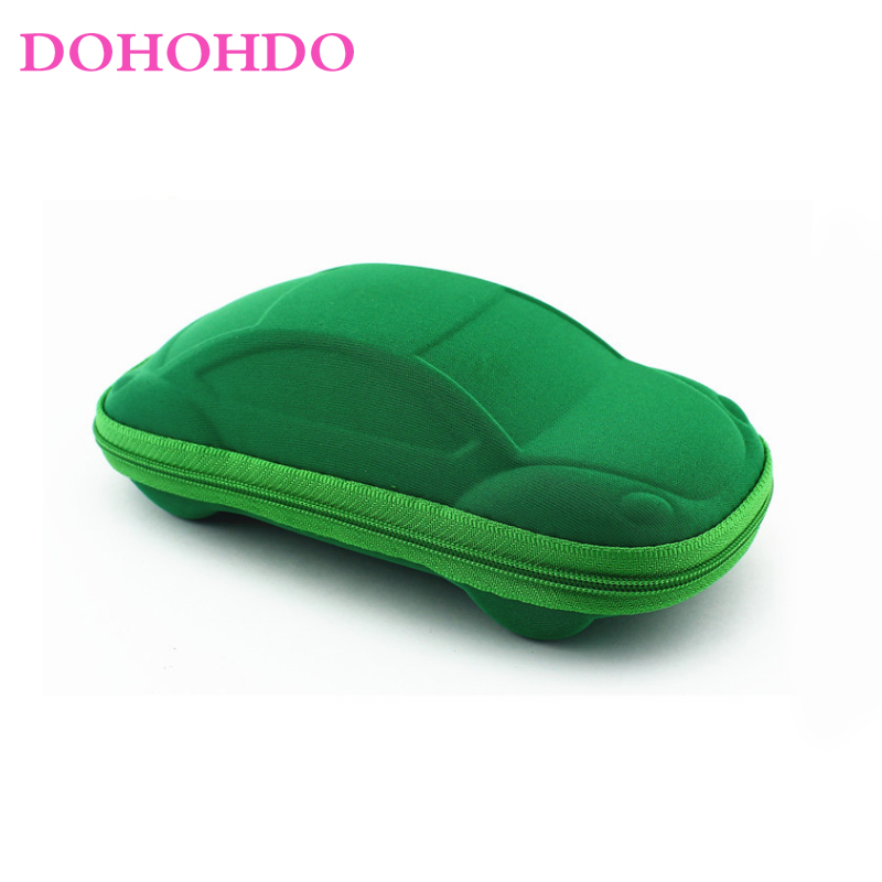 DOHOHDO 2022 Flexible Kids Eyeglasses Frame Glasses For Child Boys Girls Degree Myopia Optical Frames With Lanyard Square: green case