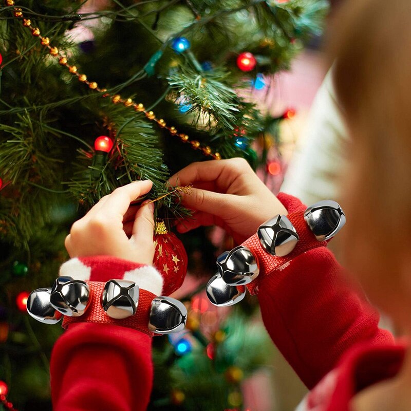 Bändi rannekello rannekoru jingle musiikki nilkka kello rytmi lelu lyömäsoittimet juhlat joulukoululaisille (punainen ja vihreä)