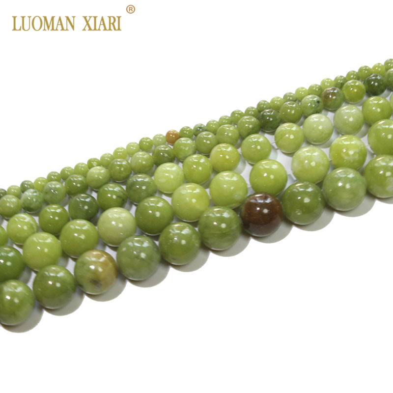 AAA 100% Natural Round Chinese Jade Beads Stone Beads For Jewelry Making DIY Bracelet Necklace 4/6/8/10/12 mm Strand 15''