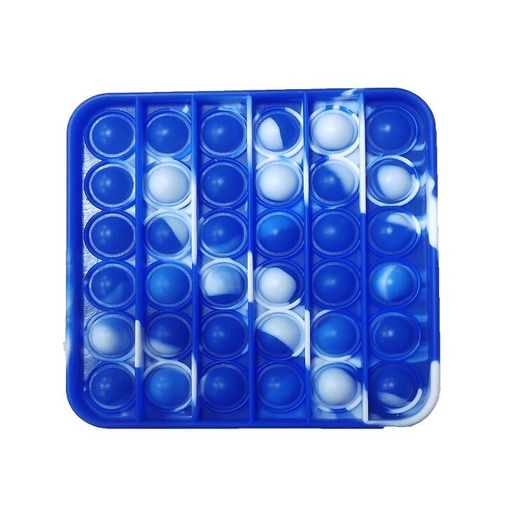 Push Bubble pop it Autism Fidget Toys Special Needs Stress Reliever Helps Relieve Stress and Increase Focus Soft Squeeze Toy: Square-Camouflage