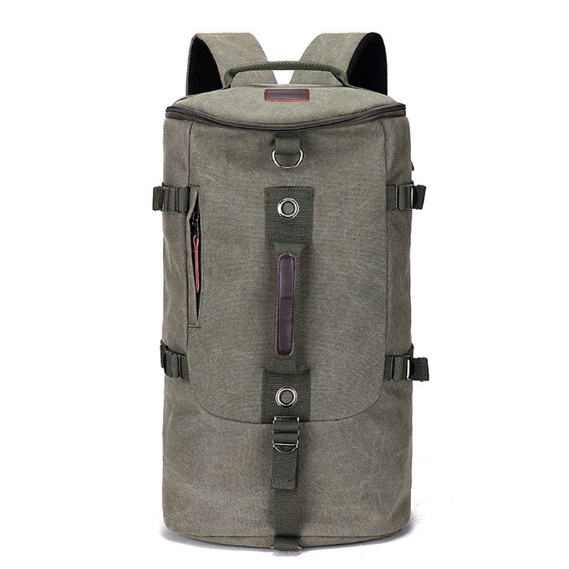¡Novedad! Mochila de gran capacidad, bolso de viaje para hombre, mochila de montañismo, equipaje para hombre, bolso de lona tipo Balde, bolso de hombro para hombre, mochila para exteriores: green