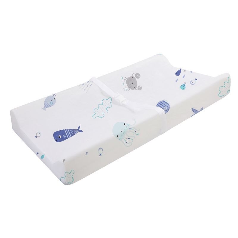 Bomuld krybbe lagen blød åndbar baby seng madras dække tegneserie nyfødt sengetøj til barneseng ark 89*44*13cm: Hdzdy