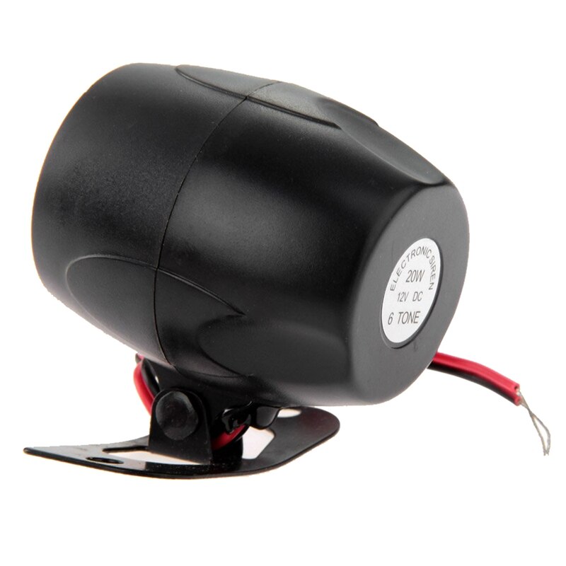 Siren Reminder Audible Alarm 120dB 12V for Car Alarms Auto Universal Bike Black